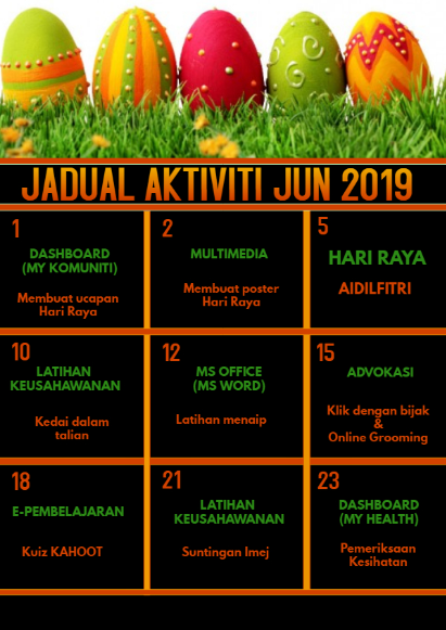 JADUAL AKTIVITI JUN 2019