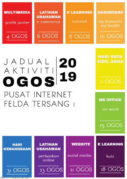 JADUAL AKTIVITI OGOS 2019